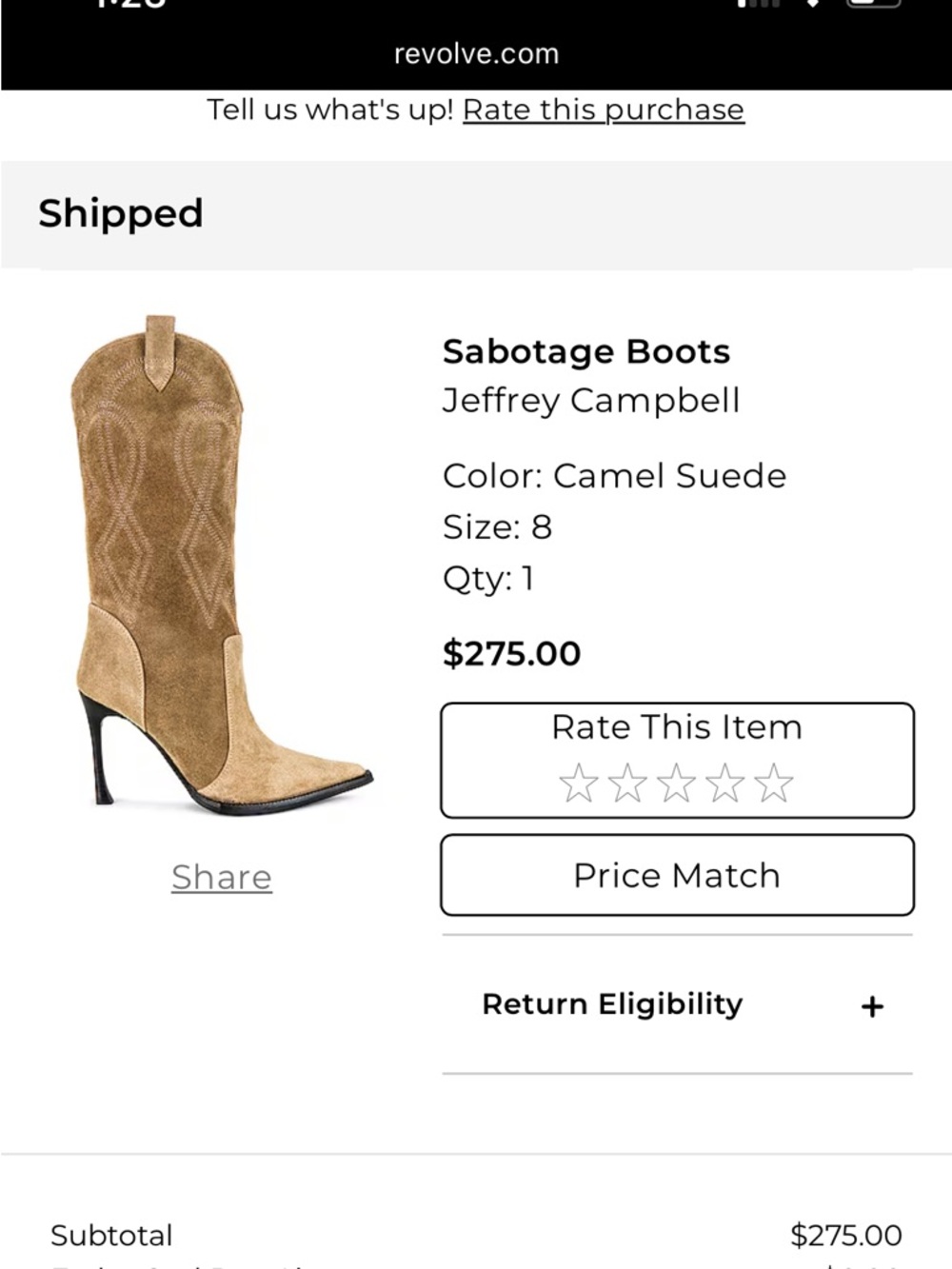 Jeffrey Campbell Sabotage Tan Suede Pointed-Toe Stiletto Boots